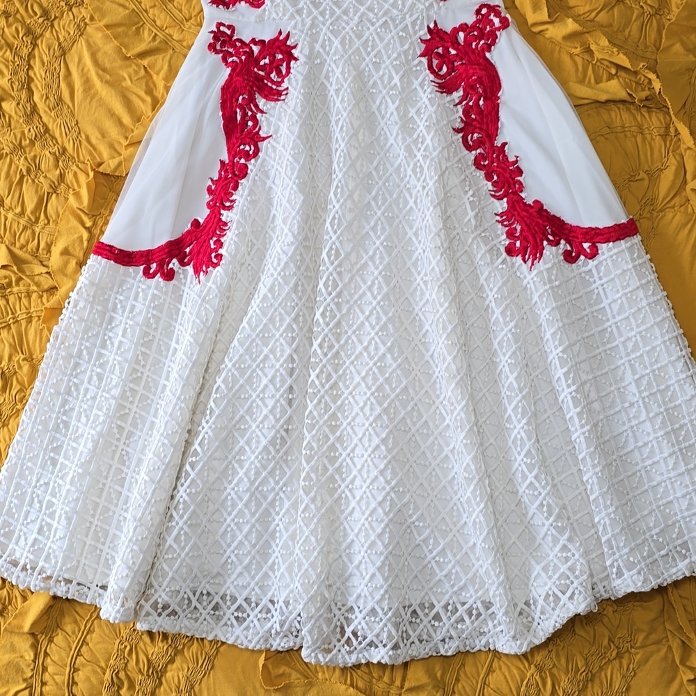 Geode Applique Midi Dress Women's Size S - Picture 6 of 17